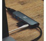 XtremeMac dockingstation USB Type-C 5000 Mbit/s Grijs