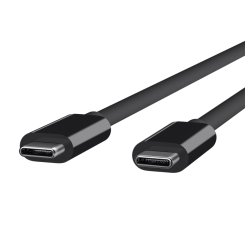 DLH Cable USB-C (M) vers USB-C (M) 1m noir 5A/100W max 10 Gbit/s