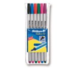 Stylo-feutre pelikan fineliner 96 trait 0,4mm      coloris assortis etui 6       unites