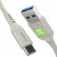 XtremeMac XGR-UCA2-03 câble USB USB 2.0 2 m USB C USB A Blanc