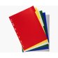 Intercalaires polypropylène souple 6 positions - A4 - Couleurs assorties
