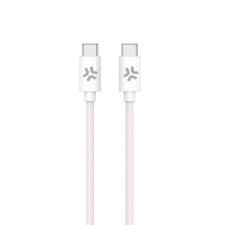 Celly USBCUSBCCOTTPK cable USB 1,5 m USB C Rosa, Blanco