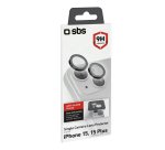 SBS Kit accessoires smartphone Protection objectif photo iPhone 15 et 15 Plus