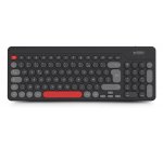 Urban Factory OWC24UF clavier Universel RF sans fil AZERTY Français Noir, Gris, Rouge