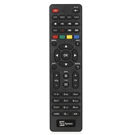 TELE System 58035011 remote control IR Wireless TV Tuner Press buttons