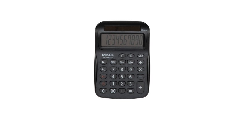 Calculatrice maul bureau eco mj 555 10 chiffres ecran 1    ligne memoire 3 touches       touche pourcentage racines