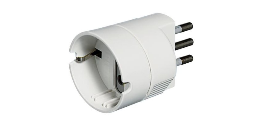 bticino S3623D power plug adapter White