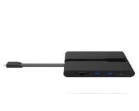 DLH Mini station d'accueil universelle USB-C : 2 x USB-A 3.2, ethernet, HDMI, VGA, 1 x USB-C PD, 1 x USB-C data, carte SD, micro SD