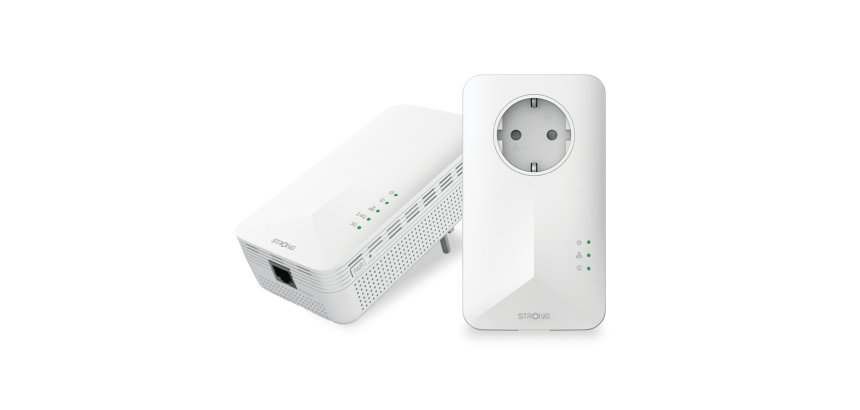 Strong POWERL1000DUOWIFIEUV2 1000 Mbit/s Collegamento ethernet LAN Wi-Fi Bianco 2 pz