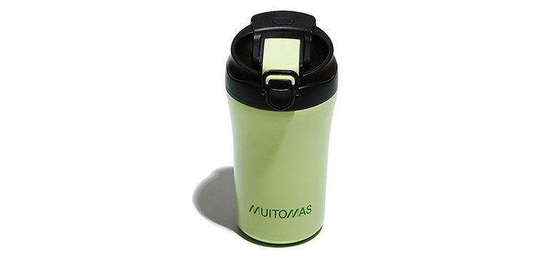 Muitomas WBOTTLETH350GN travel mug 350 ml Black, Green Stainless steel