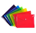 Pochette pression Iderama en polypropylène - Couleurs assorties
