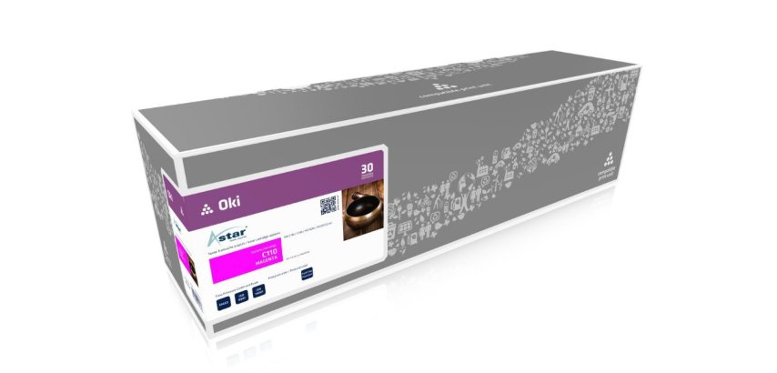 AS12110 Astar Alternative for OKI C110 Toner Magenta  44250722 2500Pages