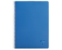 Cahier reliure intégrale Linicolor INTENSIVE A4 100 pages petits carreaux couverture plastique polypropyène rainuré Couleur aléatoire - Assortis