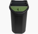 Corbeille à papier Écologic - Noir/Gris