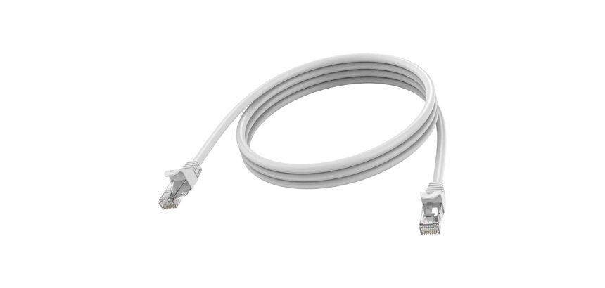 Vision TC 1MCAT6A câble de réseau Blanc 1 m Cat6a U/UTP (UTP) Rond