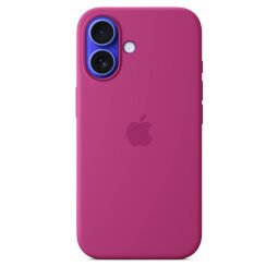 Apple Coque en silicone avec MagSafe pour iPhone 16 - Fuchsia