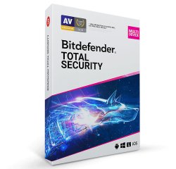 Bitdefender Total Security Sécurité antivirus 1 licence(s) 2 année(s)