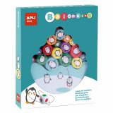 Puzzle 16 pièces sur le thème des pingouins, jeu d'équilibre