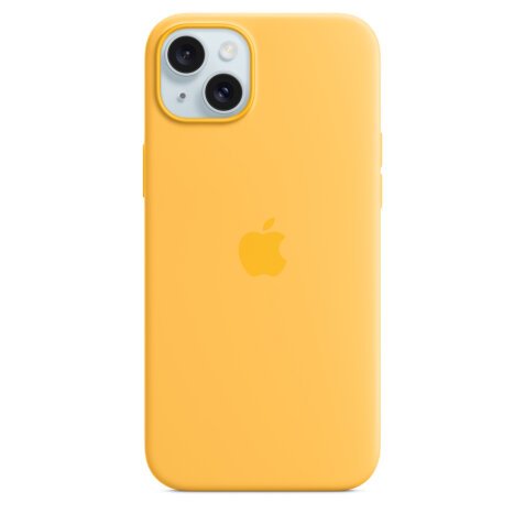 Apple Coque en silicone avec MagSafe pour iPhone 15 Plus - Rayon de soleil