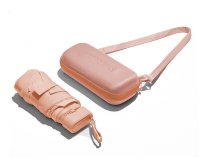 Muitomas UMBRCASEPF umbrella Peach Metal Polyester Compact Rain umbrella