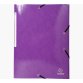 Chemise 3 rabats à élastiques Iderama en carte pelliculée 5/10, 425g. Coloris Violet