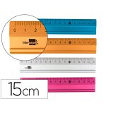 Règle liderpapel 15cm gamme aluminium coloris assortis