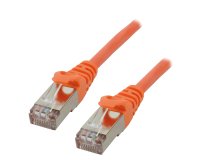 MCL FCC6BM-0.5M/O câble de réseau Orange 0,5 m Cat6 F/UTP (FTP)