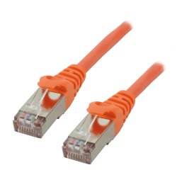 MCL FCC6BM-0.5M/O câble de réseau Orange 0,5 m Cat6 F/UTP (FTP)