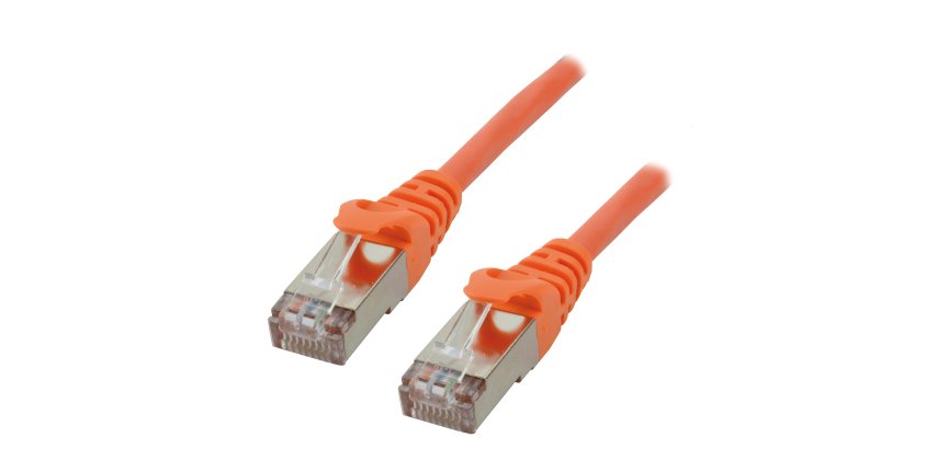 MCL FCC6BM-1M/O câble de réseau Orange Cat6 F/UTP (FTP) Rond