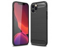 DLH Coque silicone noire pour Apple iPhone 12 et iPhone 12 Pro