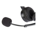 Hamlet HHEADM-UJS cuffia e auricolare Cablato A Padiglione Ufficio USB tipo A Nero