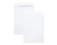 Boite de 250 Pochettes Blanches C4-229x324 mm - Auto-Adhésives - 90g/m2 - Blanc
