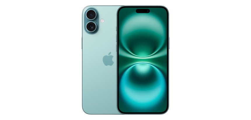 Apple iPhone 16 Plus 17 cm (6.7") SIM doble iOS 18 5G USB Tipo C 128 GB Verde azulado