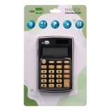 Calculatrice de poche xf05 8 chiffres solaire et piles     98x62x8 mm coloris noir