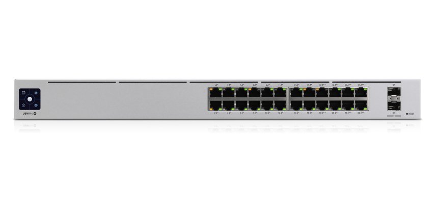 Ubiquiti UniFi Pro 24-Port PoE Gestionado L2/L3 Gigabit Ethernet (10/100/1000) Energía sobre Ethernet (PoE) 1U Plata