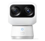 Eufy Security Indoor Cam S350, cámara doble, cámara de seguridad con resolución 4K UHD, zoom de 8× y PTZ de 360°, IA para personas y mascotas, ideal para monitor de bebé/cámara para mascotas/seguridad del hogar, Wi-Fi de doble banda