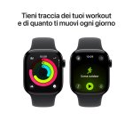 Apple Watch Series 11 GPS 42mm Cassa Alluminio Jet Black con Sport Band Nero - M/L