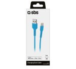 SBS Câble lightning - USB-A 1m bleu