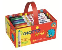 Feutre coloriage giotto be-bè lavable testé dermatologiquement pointe bloquée ultra résistante schoolpack 36 unités