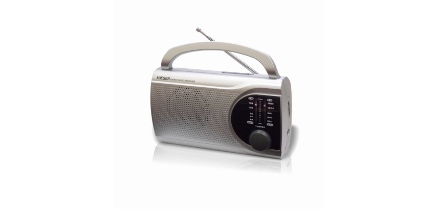 Haeger PR-BIB.004B radio Portátil Digital Plata