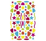 Gommette clairefontaine initial formes g om triques - pack collectivit  20 planches