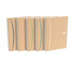 Cahier Oxford touareg integrale 148 x 210 mm 180 pages recycle ligne 7 mm assorti