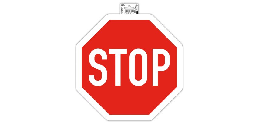 Plaque de signalisation 'STOP'