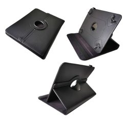 DLH Coque etui folio universelle pour tablette 10" - rabat avec support intégré multi-angles