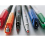 Stylo-feutre stabilo ohp pen soluble pointe fine 0.7mm multi-supports effaçable grip ergonomique coloris bleu