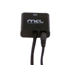 MCL CG-287C câble vidéo et adaptateur 0,24 m HDMI Type A (Standard) VGA (D-Sub) + 3,5 mm Noir