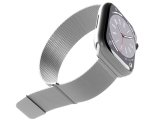SBS Bracelet pour montre PURO band Apple Watch Argent-boîtier 42-44-45-49mm