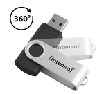 Intenso USB flash drive Office Line, 32 GB, USB-A, 3.2 Gen 1x1, black-silver