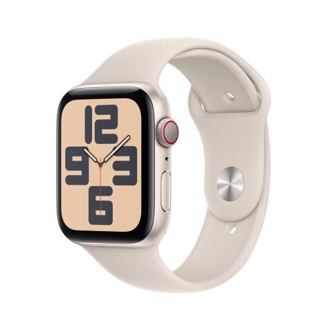 Apple Watch SE OLED 44 mm Numérique 368 x 448 pixels Écran tactile 4G Beige Wifi GPS (satellite)