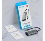 Vention Docking USB Tipo-C CNCHB/ 1xHDMI/ 3xUSB/ 1xUSB Tipo-C PD/ 1xRJ45/ Gris
